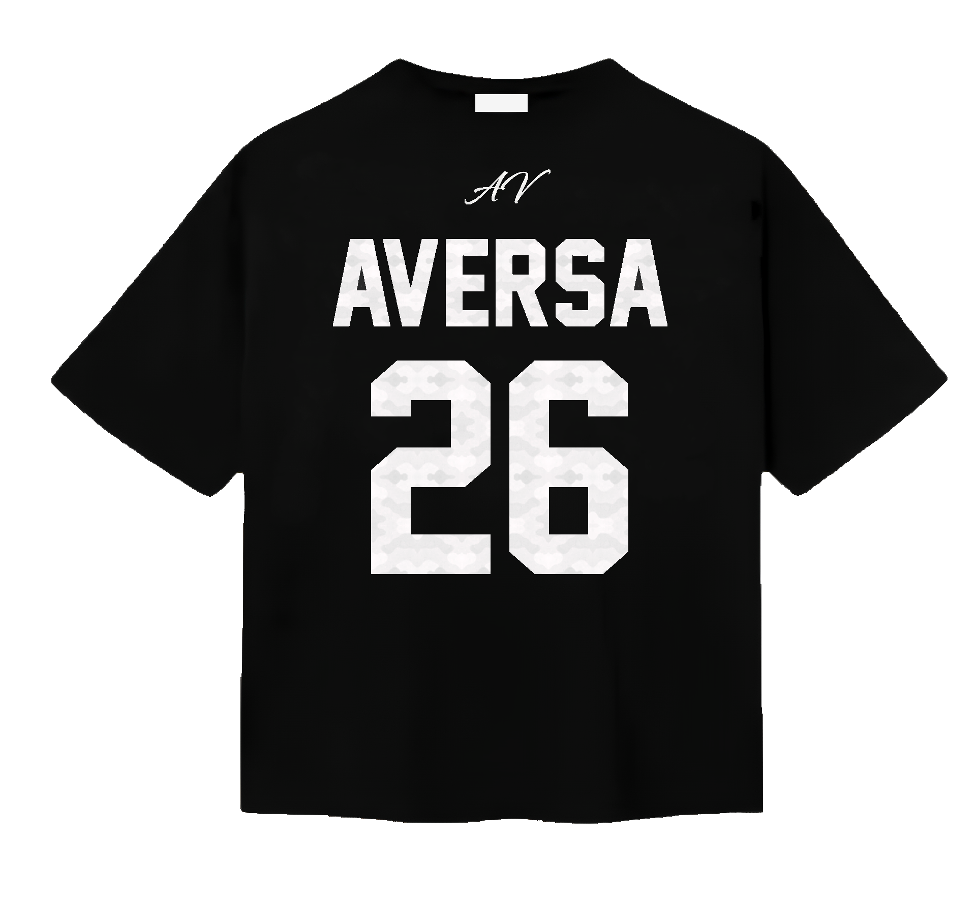 26 OS TEE - BLACK/WHITE