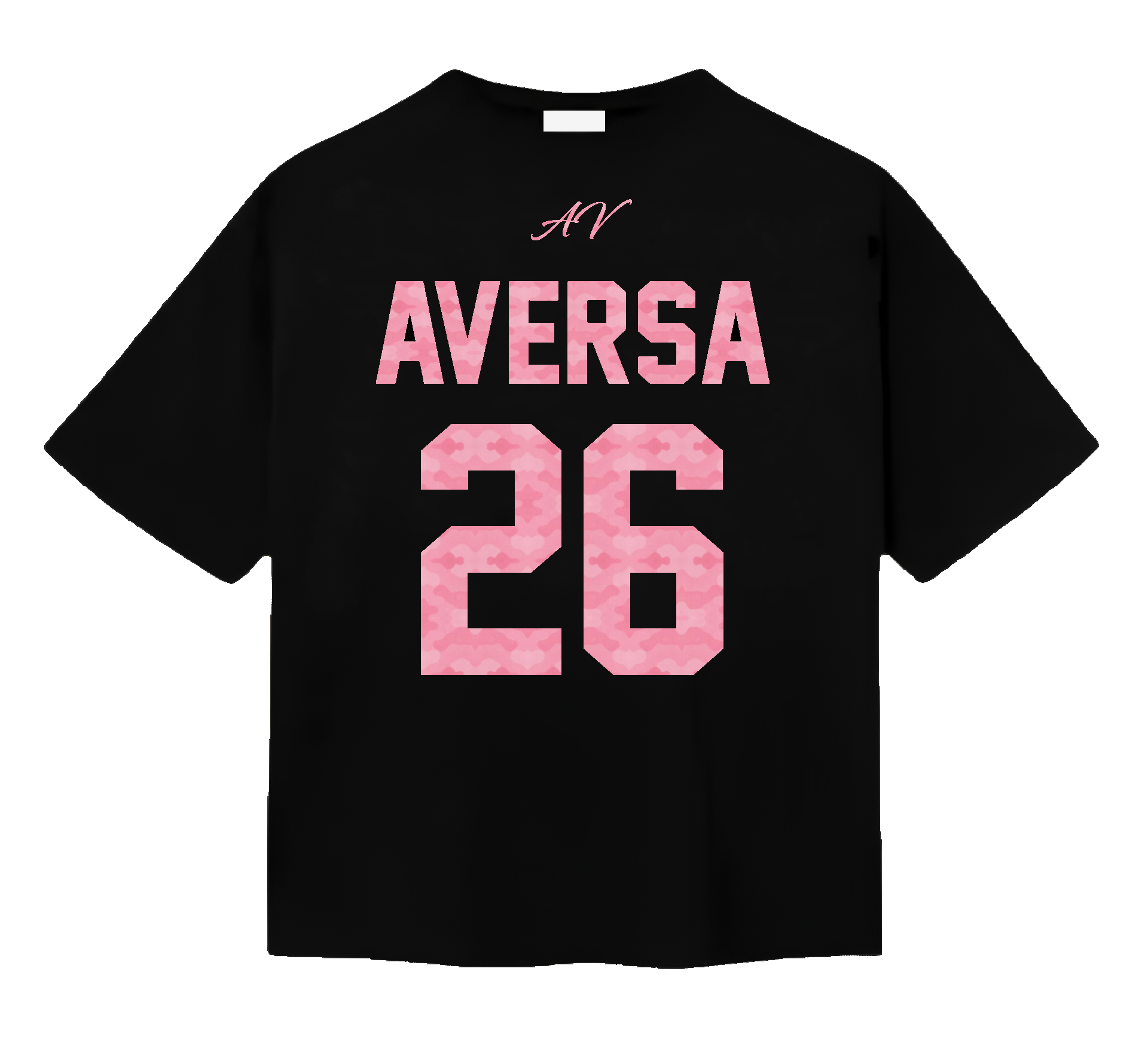 26 OS TEE - BLACK/PINK